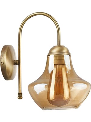 Storemax Fer Avize Fora Retro Rustik Eskitme Bal Camlı Duvar Aplik