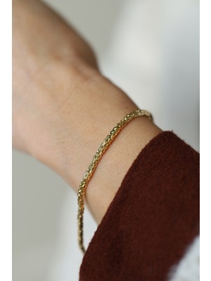 Yenigün Kuyumculuk 14 Ayar Altın Unisex Kral Zincir Bileklik