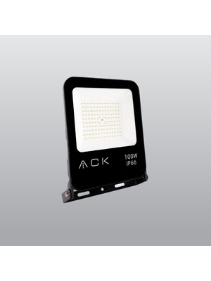 Kassel Aydınlatma Ack 100W LED Projektör Bahçe Açık Alan Tabela Aydınlatması 3000K Günışığı