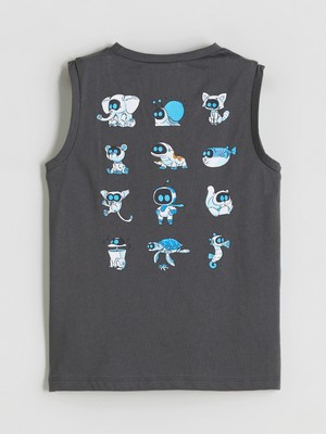 Lc Waikiki Yeni Sezon Bisiklet Yaka Playstation Baskılı Erkek Çocuk Atlet