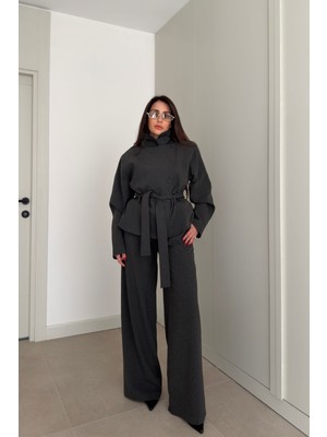 Magarde Premium Özel Üretim Kuşaklı Takım- Antrasit