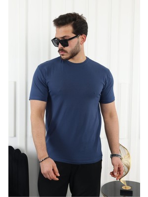 Comstar Erkek Slim Fit Baskısız T-Shirt