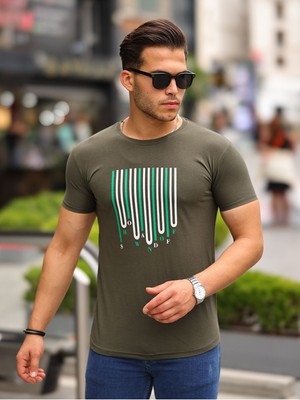 Comstar Baskılı Sıfır Yaka T-Shirt