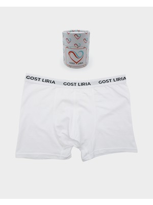 GOST LİRİA - Bare Erkek Boxer Beyaz