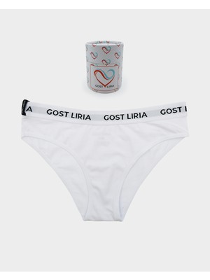 GOST LİRİA - Bare Kadın Slip Külot Beyaz