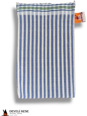 Belirtilmemiş Develi Kese 1973 Orta Sert Banyo ve Hamam Kesesi Flos İpek Lineo Mavi 1 Adet