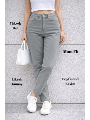 Cedy Denim Kadın Yüksek Bel Soho Boyfriend Jean C599