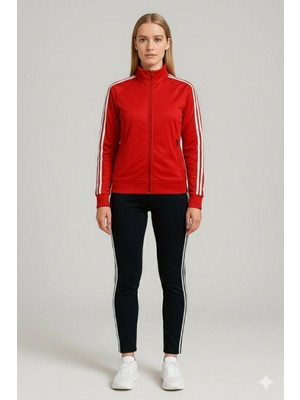 Yusgos Kadın Fermuarlı Dalgıç Scuba Kumaş Yüksek Kaliteli Alt Üst Spor E