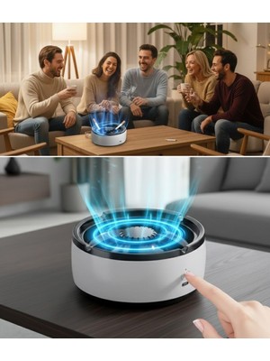 Alpotekno Dumanı Içine Çeken Akıllı Kül Tablası – Kokusuz, Filtreli ve Otomatik Duman Emici Küllük