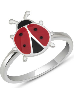 Gumush Gümüş Uğur Böceği Çocuk Kız Yüzük