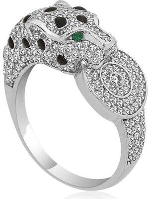 Gumush ​gümüş Kaplan Figürlü Bayan Yüzük