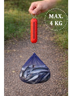 Boldy Analog El Tartısı - Balık Tartısı - Ölçüm Kantarı - Mekanik El Kantarı - El Terazisi - Mutfak Terazisi - Bagaj Terazisi - Bavul Tartısı - El Baskülü 4 Kg.