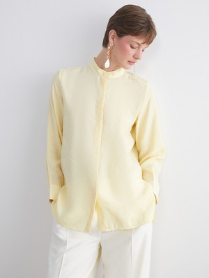 Lc Waikiki Yeni Sezon Oversize Modal Karışımlı Kadın Gömlek Tunik