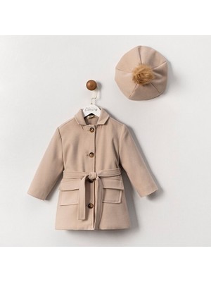 ministok Nomi Şapkalı Kız Çocuk Kaban