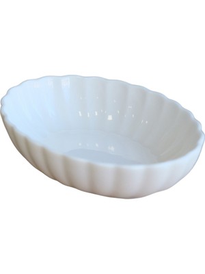 Kütahya Porselen Bone Luz Krem Oval Kayık 14,5X10X3,5CM Tekli BNLZF15OKS00