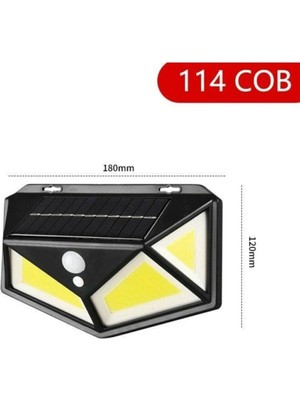 Jet Sepet Hareket Sensörlü Bahçe Lambası 114 LED 3 Mod