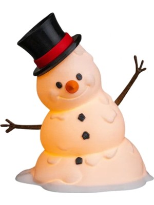 LTG Nova Eco Lounge Şapkalı Kardan Adam LED Stand 19 cm – Kış Temalı Dekoratif Lamba