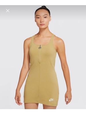 Nike Air Women's Tight Fit Sportswear Mini Yeşil Kadın Elbise DM6458-770