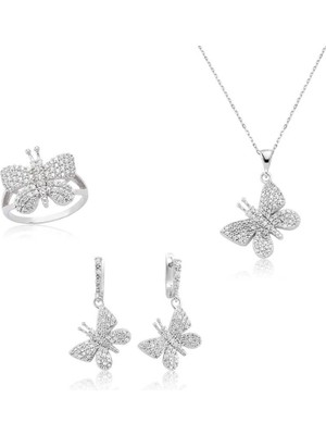 Gumush Gümüş Kelebek Bayan Set