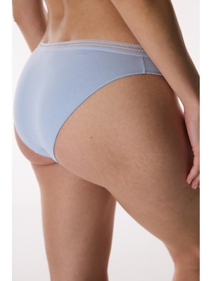 Penti Mavi Easy Pamuklu Trim Slip Külot