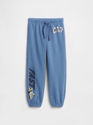 Gap Erkek Bebek Mavi Hot Wheels Relaxed Pull-On Logo Jogger Eşofman Altı