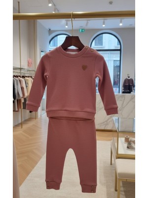 Kidzes Raporlu Düğme Detaylı Pamuklu 2'li Bebek Takımı (Unısex)