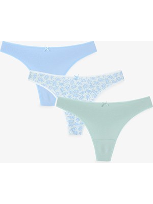 Penti Renkli Deep Jungle 3'lü Pamuklu Tanga Külot