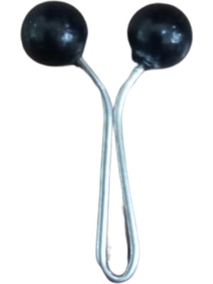 Yta Grup Eşarp Klipsi Top Model Düz Siyah 1 Adet