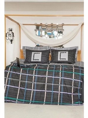 Mulvxurg  URG02  Creaforce Odesa Gris Çift Kişilik Nevresim Takımı (Mulvix)