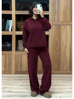 Vazıradk Önü Kısa Arkası Uzun Kapşonlu Pantolonlu Selanik Takım