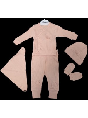 Kidseria Yeni Doğan Hastane Çıkışı 5'li Set | 0-3 Ay | Kız Bebek