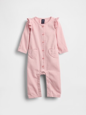 Gap Bebek Pembe Denim Heart Pocket Tulum