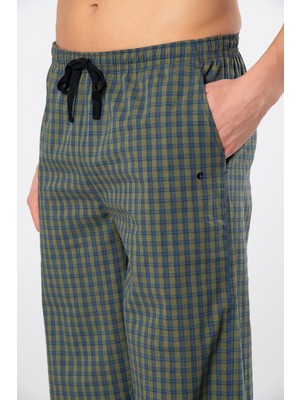 Cacharel Erkek Dokuma Pijama Tek Alt 2240/YEŞIL 3