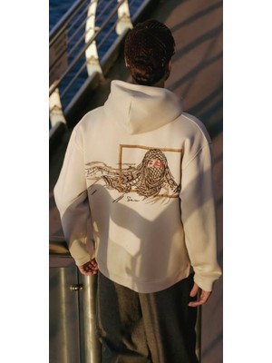 Javem Horizon Oversize Sweatshirt Unisex Stone