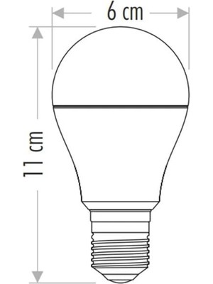 Eco Lounge Cata Ct 4259 12W Sensörlü LED Ampul 6400K Beyaz Işık