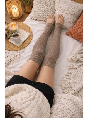 Cotenconcept Burunsuz Tabanlı Lastikli Diz Üstü Basic Pamuk İçerikli Tozluk