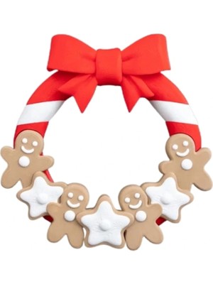 Mercansa Eco Lounge Kurabiye Temalı Kapı Süsü 21 cm – Yeni Yıl Dekorasyonu 3D Baskı