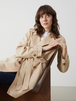 Lc Waikiki Yeni Sezon Ceket Yaka Kadın Trençkot