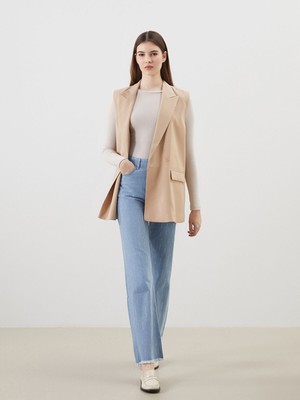 Lc Waikiki Yeni Sezon Straight Fit Taşlı Kadın Jean Pantolon