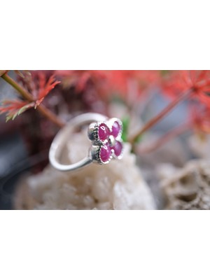 Aries 2.14GR. 925 Ayar Gümüş 1.20CT Natural Yakut (Heated) Yüzük