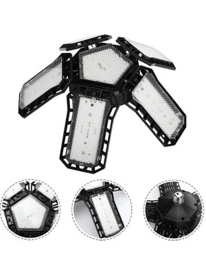 Pazarcan Ledx Ayarlanabilir Açılı 5 Kanatlı 148 Smd Ledli Galaxy Projektör Işığı 60W 6600 Lumen E27 32CM Çap