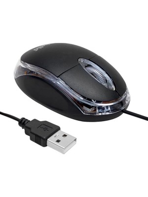 Pazarcan Hello HL-18736 Optik Işıklı 800 Dpı Kablolu Mouse