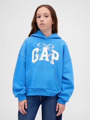 Gap Kız Çocuk Mavi Vintagesoft Oversized Sweatshirt