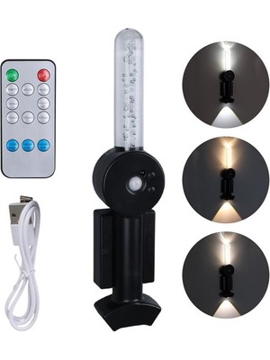 Pazarcan Ledx YD-24060 Mıktanıslı Rgb Renkli USB Şarjlı 800 Mah 3 Kademeli Işıklı Sensörlü Duvar Aplik
