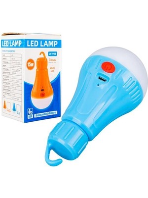 Pazarcan LY-V08 Şarjlı Kamp Lambası (Çakarlı)