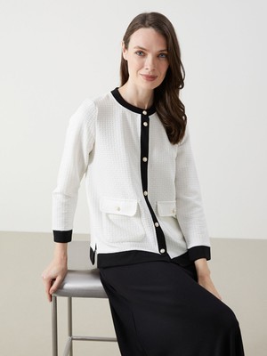 Lc Waikiki Yeni Sezon Bisiklet Yaka Dokulu Kadın Hırka