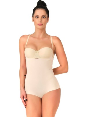 Ten Mı Emay 2723 Lazer Kesim Göğsü Açık Slip Korse