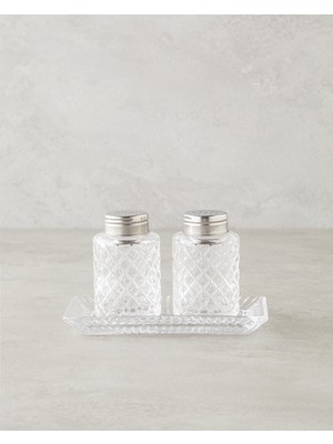 English Home Velonix Cam 2'li Tuzluk - Biberlik 6x9 cm Şeffaf