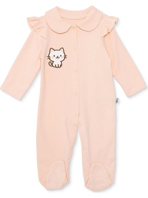 Hellobaby Hellobaby, Kız, Patikli Tulum, Çıtçıtlı, Bebe Yaka, Uzun, Uzun Kol