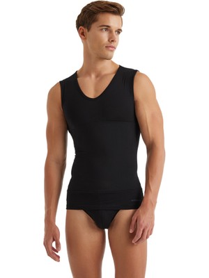 Blackspade Erkek Korse Atlet 9208 - Siyah